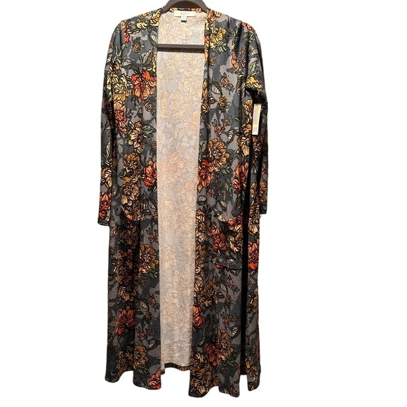 LulaRoe Sarah Long Sleeve Ankle Cardigan Cozy Slightly Thick Elegant Med 10-12 - Picture 5 of 16